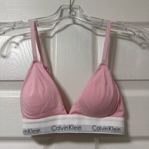 Calvin Klein Women's Modern Cotton Lightly Lined Triangle Bralette